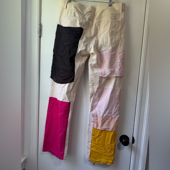 Helmut Lang Low Rise Straight Jeans Cream Muti Jeans - Picture 10 of 16